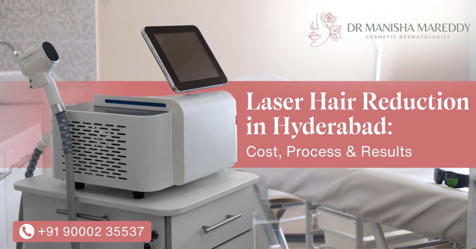 Laser hair reduction treatment procedure in Kokapet