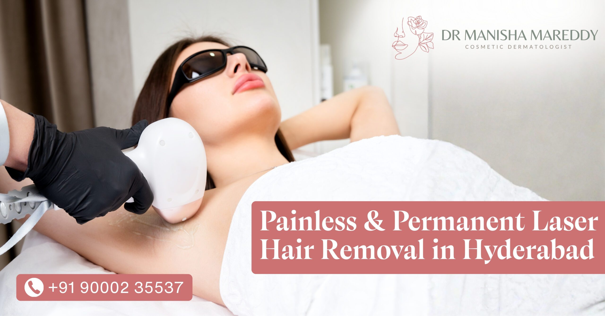 Painless laser hair removal treatment in Kokapet clinic